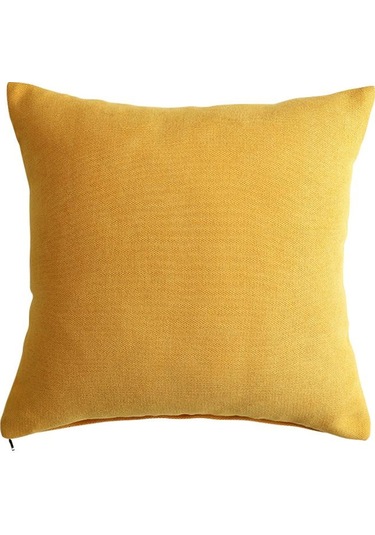 Sarı 1 Adet Lozujoju 11 Renk Basit Modern Stil Katı Kanepe Minder Örtüsü Yatak Yastık Kılıfı Araba Kanepe Ofis İçin 45x45cm