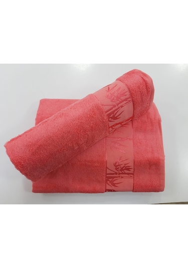 Romans Bambu 2Li Banyo Havlu Takımı Nar Çiçeği