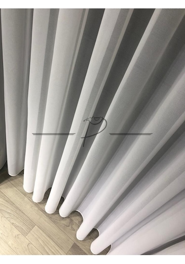 Tül Perde Brillant Marka  Lüx Yeni Nesil Grek Etek Kurşun Sarım Ekru