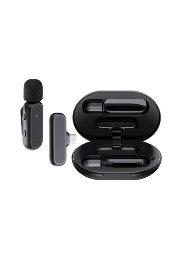 K60 Kablosuz Mikrofon Seti: Şarj Kutusu, Type-c Ve İos Bağlantı, Canlı Yayın Ve Kayıt İçin