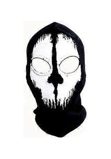 Siyah Maske Balaclava Bere Şapkalar Erkekler Hayalet Kafatası Tam Kapsama Sıcak Maske Kapüşonlu Şapka Ggorros Hombre Casquette Bbalaclava Diğer