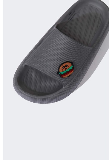 DeFacto Erkek Çocuk Aplike Tırtıklı Taban Cırt Cırtlı Eva Sandalet C2774A825SPGR2