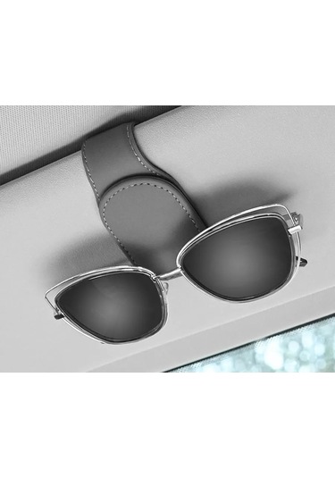 Niandahoome Araç İçin Güneşlik Kıskağı Mengeneli Gözlük Askısı 176042721 Gri
