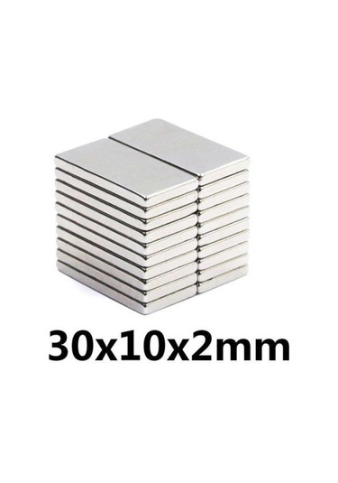 Neodyum Mıknatıs 30X10X2 Mm 10 Adet