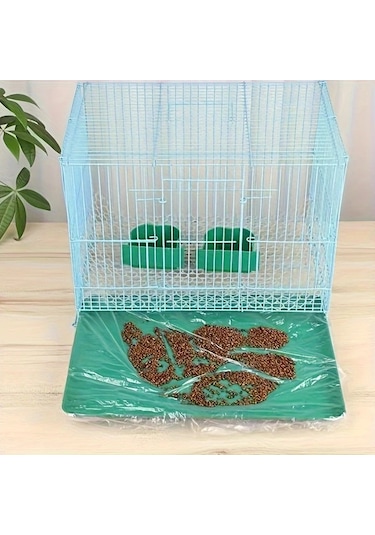 Willowhaven 40 Parça Kuş Kafesi Altlığı - Sızdırmaz Kalın Pe Tabaka Papağan Güvercin Tavşan İçin