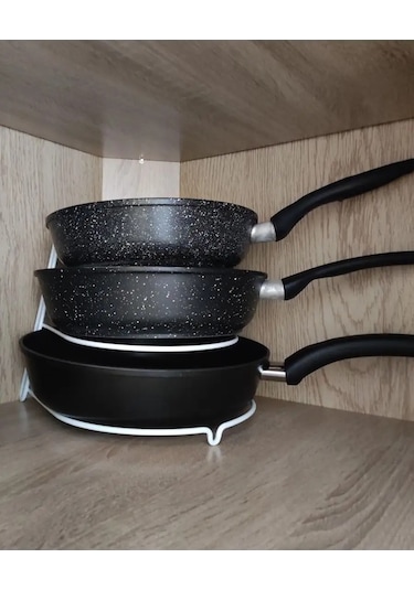 Home&d Tavalar İçin Depolama Standı Mutfak İçin Tutucu 143328490 Beyaz