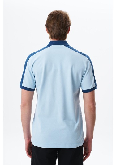 Arma Erkek Regular Fit Baskılı % 100 Pamuk Pike Polo Yaka Tişört Y29374356002 Mavi-m1 Mavi