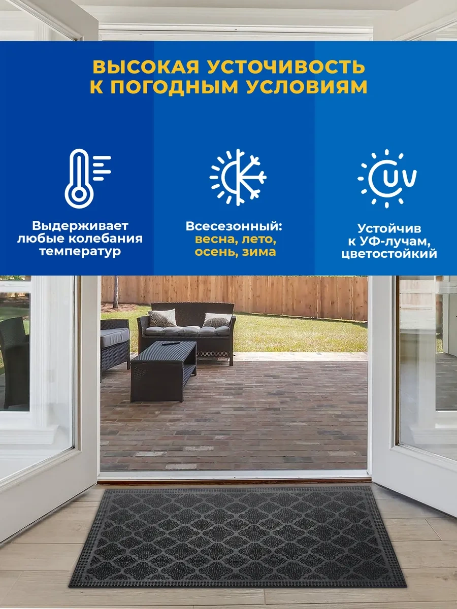 Blabar Antre İçin 40x60 Boyutunda Ayakkabı Girişi İçin Kauçuk Paspas. 332754747 Siyah