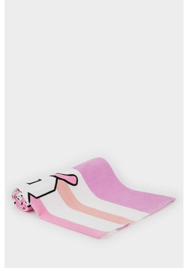 Defacto Kız Çocuk Çizgili Pamuklu Plaj Havlusu E3910a825smpn1 Pembe