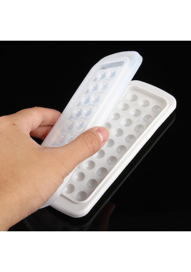 Yaratıcı Mini Top Şekilli 27-ızgara Buz Kalıp, Rastgele Renk Teslimatı Diğer