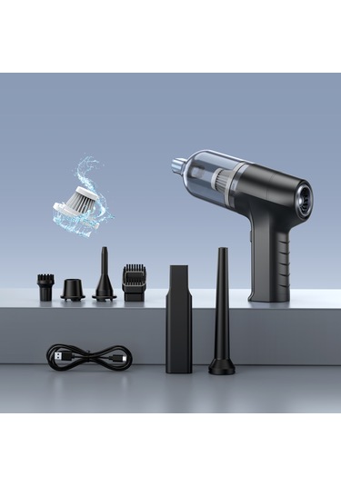 Portatif Akülü Elektrikli Süpürge - Siyah