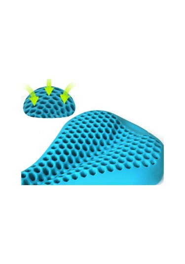 Suntek Erkekler Kadınlar Için Tam Silikon Bisiklet Koltuk Mavi Bisiklet Koltuk Kılıfı Mavi