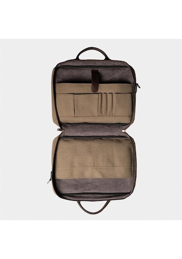 Çantaş Retro Kanvas 40x29 Evrak Ve Laptop Çantası 15 İnç Haki
