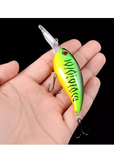 14Gr.10Cm Rapala Sahte Yem Lures Turna Levrek Alabalık Yapay Yem Yeşil