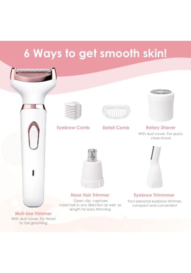 Carrier-kadın Elektrikli Tıraş Makinesi Elektrikli Kadın Tıraş Bacak Yüz Epilatör Bikini Koltukaltı Kamu Saç Şarj Edilebilir Taşınabilir Beyaz
