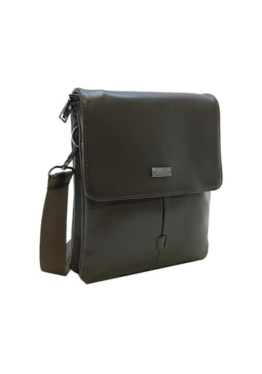 Hakiki Deri Taba Renk Erkek Postacı Çantası %100 Kuzu Derisi Kahverengi