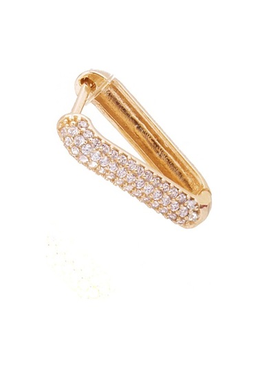 Masaliko Aynoi Gümüş Küpe - 925 Ayar Gümüş, Tek Günlük Küpe Altın