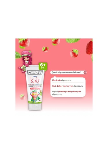 Aclind Dent Shield Diş Macunu 100 ML + 15 ML + Dent Kids 6+ Yaş Diş Macunu 15 ML