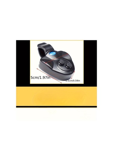 Fochsia Yeşil 1 Adet Şarjsiz Düğme Pilli Gündüz Gece Balıkçılık İçin Sesli Oltası Alarmı