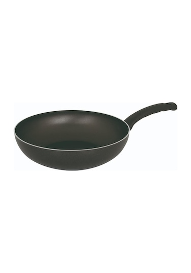 Mehtap Teflon Wok Tava - 24 Cm Siyah