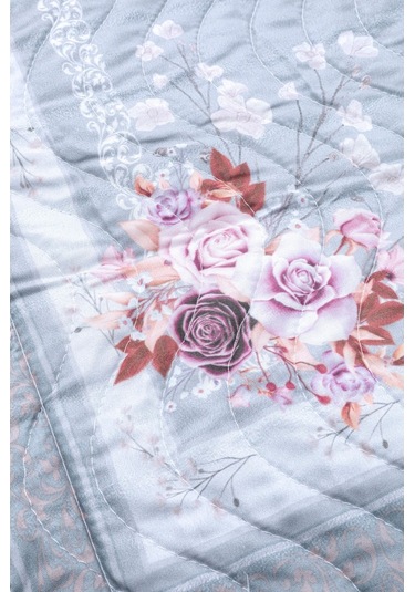 Örtüm Rosabel Tek Kişilik Kapitone Yatak Örtüsü Takımı - Mavi