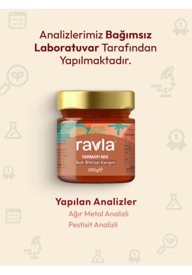 Ravla Farmapi Mix Ballı Bitkisel Karışım - 250g