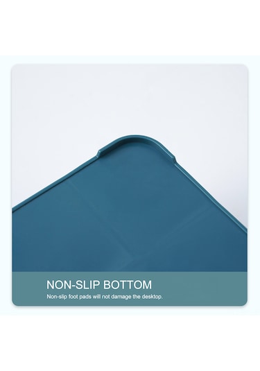 Mufunye Büyük Kapasiteli Modern Gri Beyaz Pp Masaüstü Organizer - 5 Bölmeli, Kaldırılabilir Kapağı İle Ev Ve Ofis Aletlerini Saklama Kutusu Beyaz