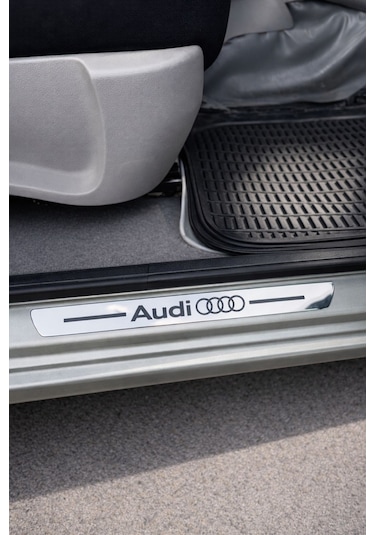 Audi Nikelaj Krom Plastik 4 Parça Kapı Eşik Seti
