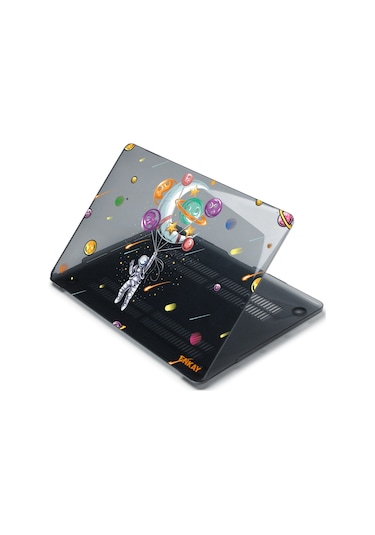 Desenli Macbook Pro 14" A2442 Koruyucu Laptop Kılıfı Balonlar