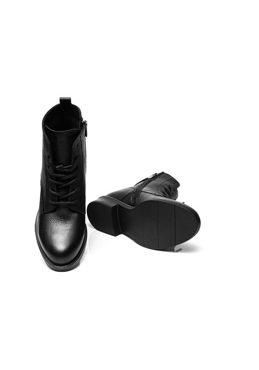 Greyder 29240 Kadın Siyah Hakiki Deri Bot Siyah