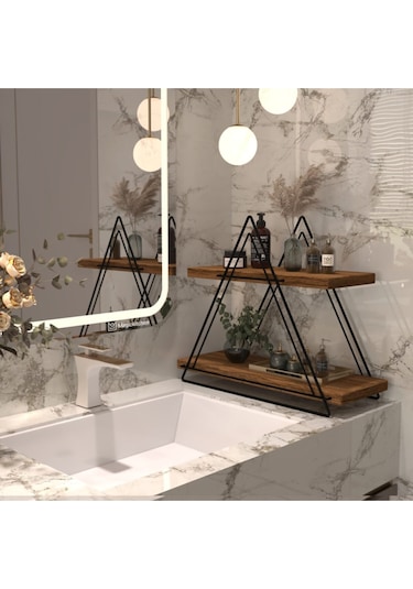 Corelle Kitchen Üçgen Masa Servis Rafı Dekoratif Mutfak Banyo Düzenleyici