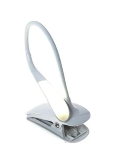 Mandallı Kitap Okuma Lambası, Güçlü Led Işık, Şarjlı .