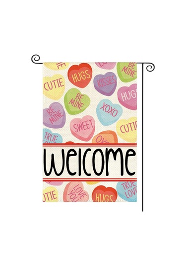 Homyl Sevgililer Günü Bahçe Bayrağı Parti Aksesuarları