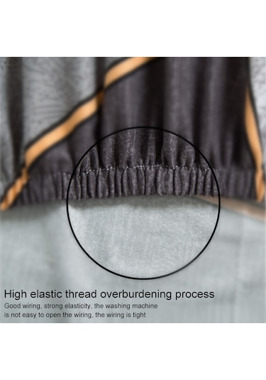 Elastik Tek Yarım Daire Baskılı Kanepe Örtüsü Bulut Şeffaf Çok Renkli