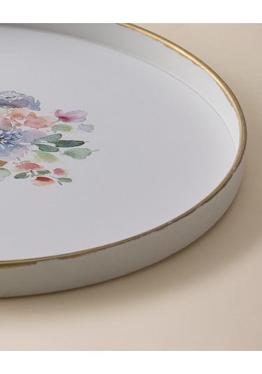 Leroy Yuvarlak Sunum Tepsi - Renkli Teps0000000142