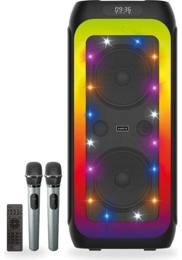 80w 6000 Mah Çift Mikrofonlu Ledli Bluetooth Hoparlör Bts-x700-132965