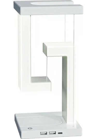 Süspansiyon Anti-yerçekimi Masa Gece Lambası Dokunmatik Masaüstü Led Işık, Cep Telefonu Kablosuz Şarj Fonksiyonu İle Çok Renkli