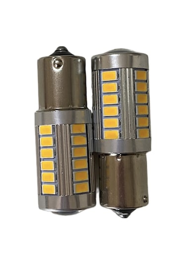 12V 93 LED TEK DUY TURUNCU MERCEKLİ 33 LEDLİ AMPUL