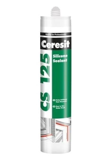 Ceresit Cs225 Silikon 280 Gr Şeffaf Beyaz Beyaz