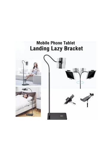 Metal Ayaklı 135 CM Tablet Ve Telefon Tutucu Stand 6"-11" Uyumlu