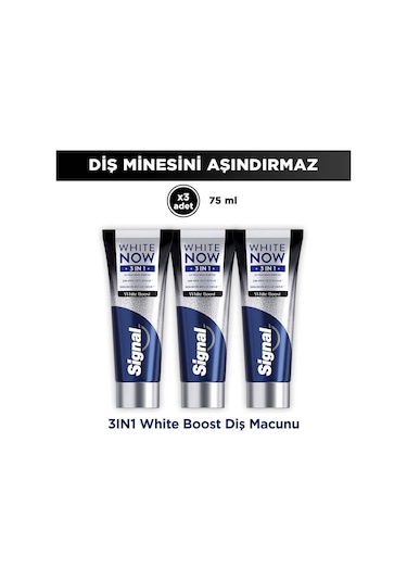 Signal White Now Diş Macunu 3 İn 1 White Boost 75 Ml X3