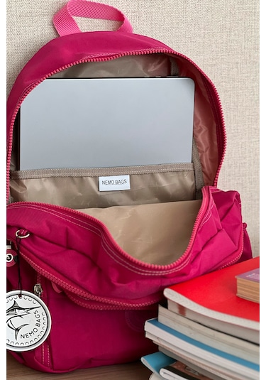 Nemo Group Fuşya Okul Sırt Çantası Krinkıl Kumaş Fuşya