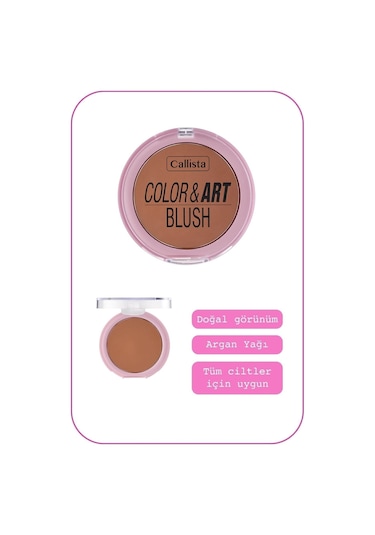 Callista Color Art Blush Toz Allık - 130 Copper My Way