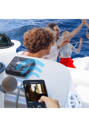 Boss Audio Systems Mckgb450W.6 Usb Aux Girişli Bluetoothlu Hoparlörlü Marin Teyp Seti