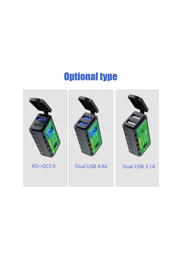 Fosenze Motorsiklet İçin Çift Portlu Hızlı Şarj Cihazı - Su Geçirmez Usb Ve Type-c Pd+qc3.0