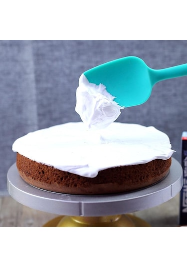 Şarap Kırmızısı 21 Cm Sıcak Evrensel Isıya Dayanıklı Entegre Kolu Silikon Kaşık Kazıyıcı Spatula Kek Dondurma Mutfak Aracı Malzemesi Bakeware