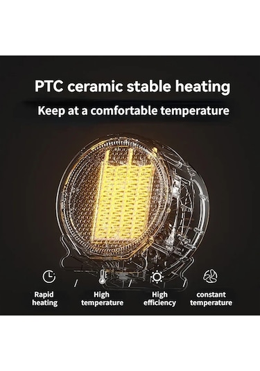 Jialan Jl Isıtıcı Taşınabilir 220 Volt Ac Isıtıcı Seramik Ptc Güvenli
