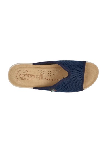 Terlik Kadın T4 429 Fe Fly Flot Cloth Woman Slıpper Blue Null Mavi