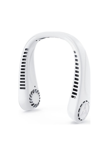 Taşınabilir Boyunlu Fan Eller Serbest Yapraksız Fan 4971 Beyaz