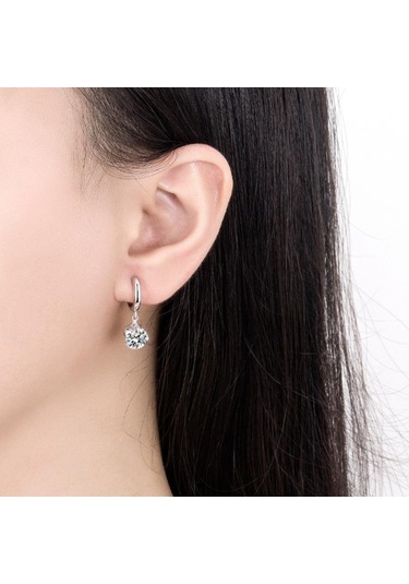 Altı Pençeli Yeni Zirkon Kaplamalı Küpeler, Hafif Lüks, Modaya Uygun Ve Mizaçlı Kulak Takıları, Kadınlar İçin Basit Tasarım Tatil Hediyesi